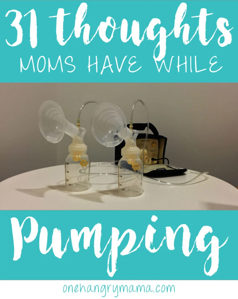 Pumping is one of the hardest parts of being a working mom. You're not alone in your crazy thoughts! #breastfeeding #pumpingmom #workingmom