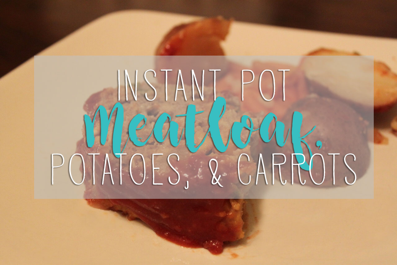 This one-pot meatloaf with potatoes & carrots in the Instant Pot is so simple!