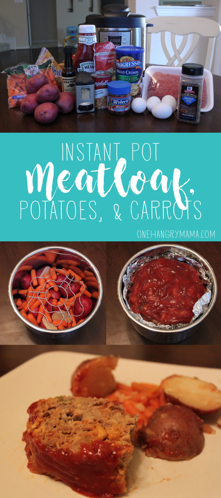 Instant Pot Meatloaf with Potatoes and Carrots {PotinPot} One