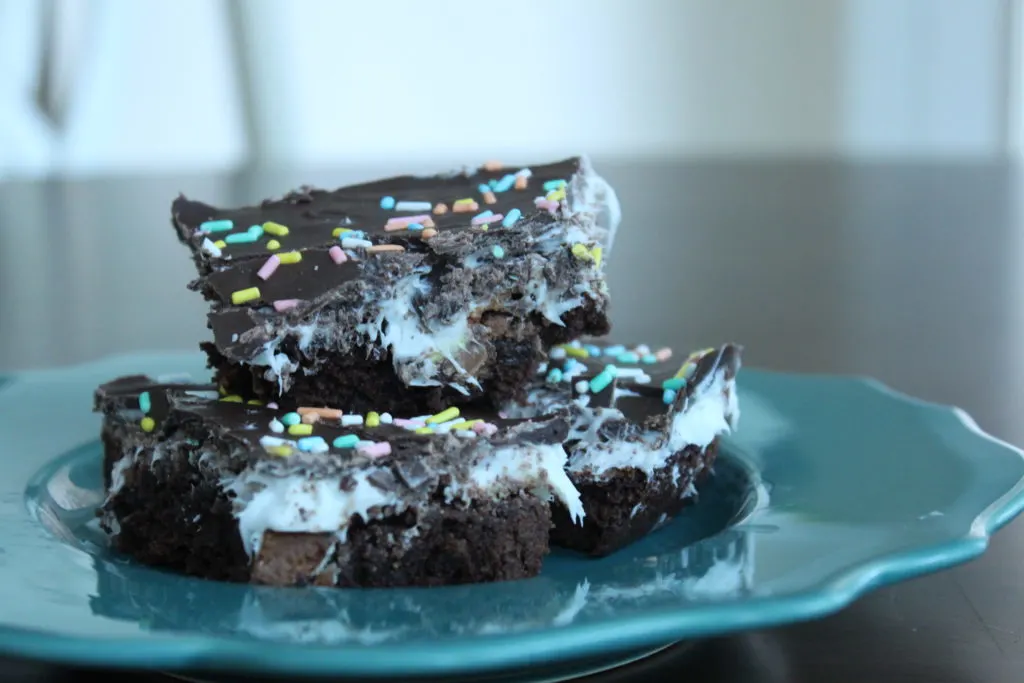 Cadbury Egg Marshmallow Brownies | One Hangry Mama