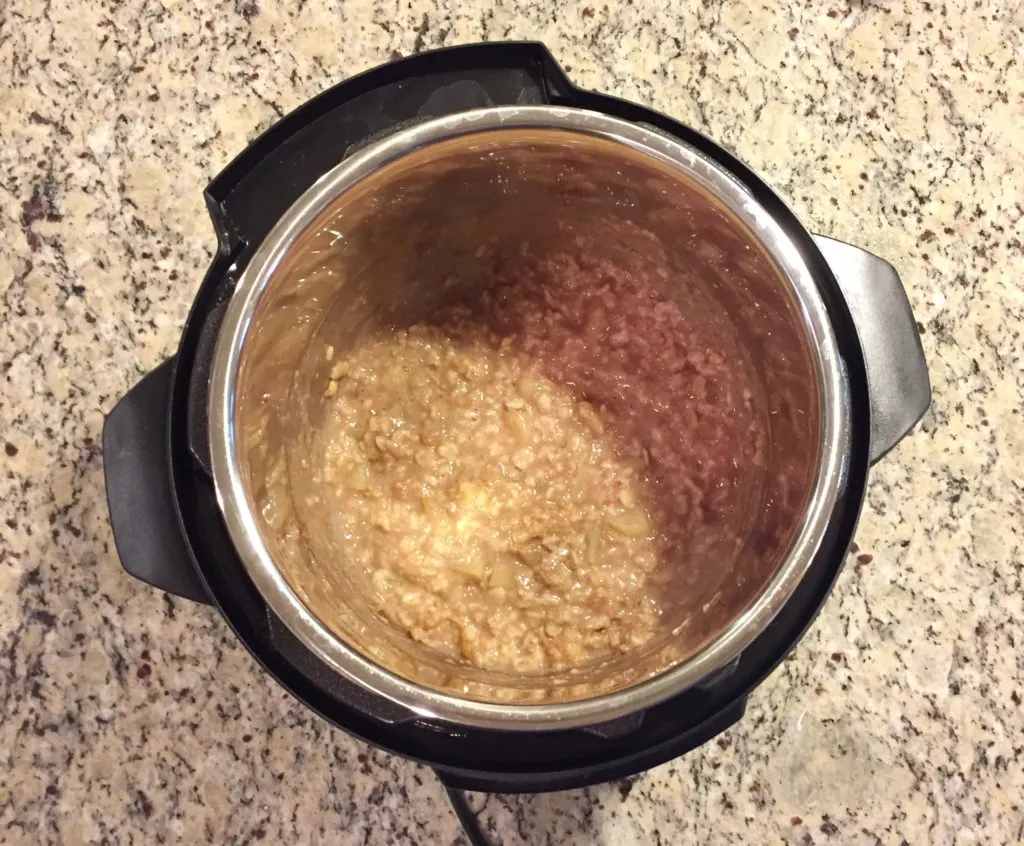 Instant Pot Apple Cinnamon Oatmeal | One Hangry Mama