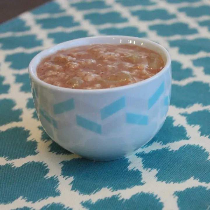 Easy Rice Cooker Oatmeal with Apples and Cinnamon - 31 Daily