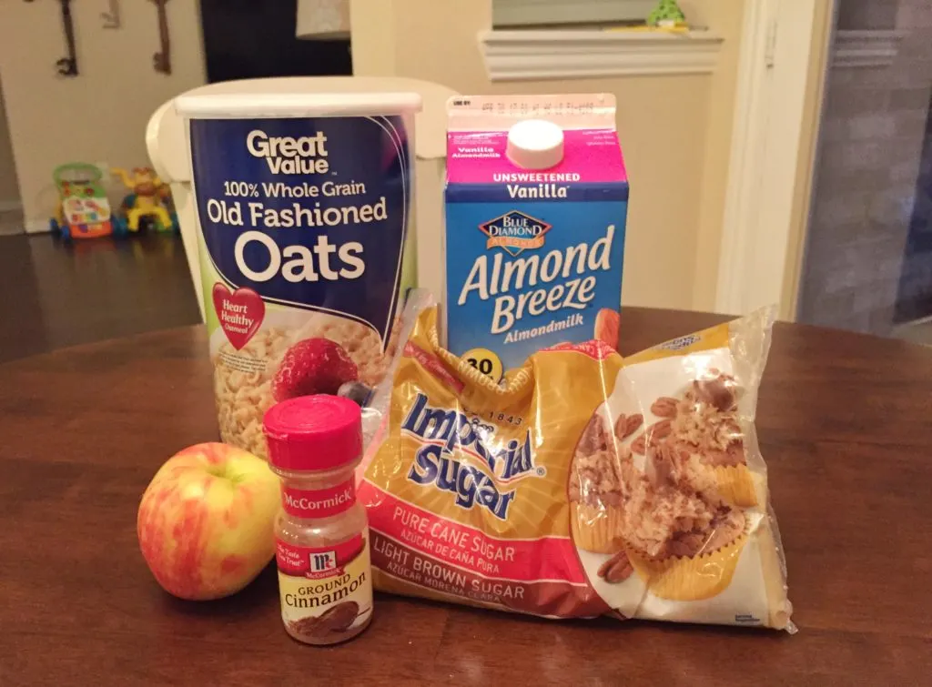 Ingredients for Instant Pot Apple Cinnamon Oatmeal | One Hangry Mama