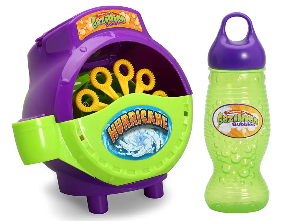 Toddlers love bubbles, so a bubble machine is a perfect gift idea for 12-18 month olds.