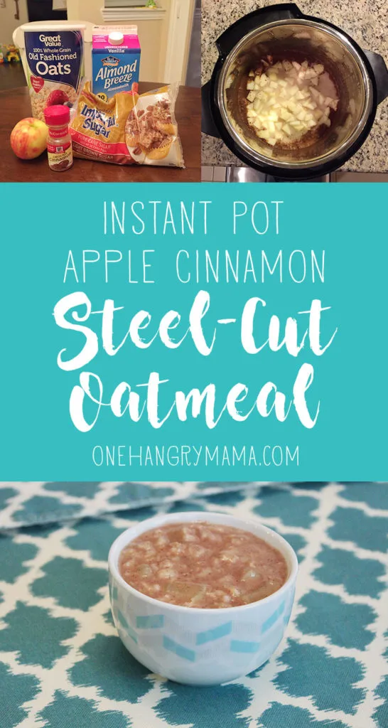 Just 5 ingredients and 30 minutes is all it takes for delicious steel cut oats in the pressure cooker.