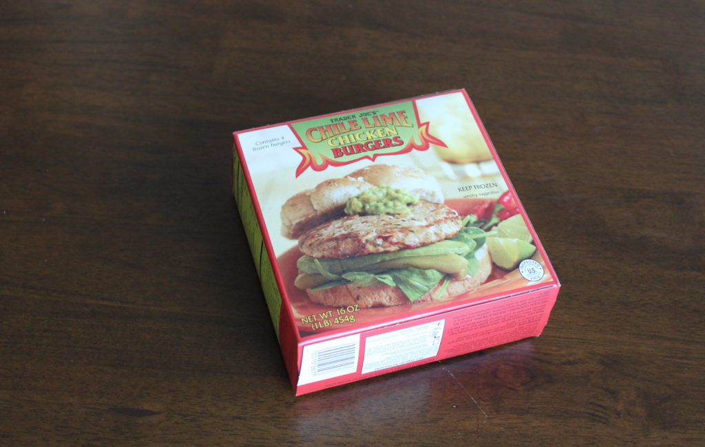 Trader Joe's Chile Lime Chicken Burgers