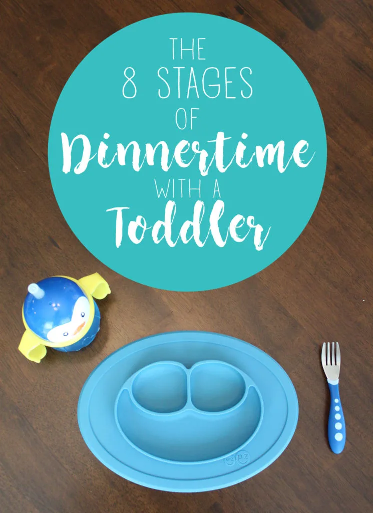 It's hard enough finding a meal your toddler will actually like, finding time to cook said meal, and surviving the day long enough to get it to the table... but actually making it through dinnertime with a toddler is a journey in itself. These are the 8 stages toddlers go through during dinner, every night.