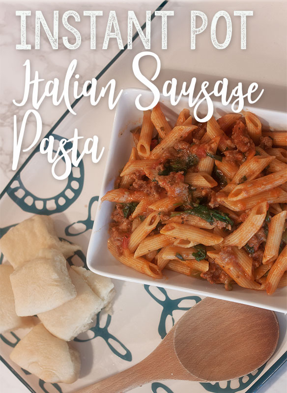 Instant Pot Italian Sausage Pasta is a perfect family-friendly, easy weeknight meal. Even your picky toddlers will love it!