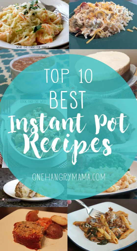 These are the 10 BEST Instant Pot / Pressure Cooker recipes on the internet! Breakfast, dinners & desserts, all in your Instant Pot. Great starter recipes too, if you're a newbie :)