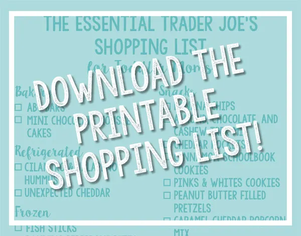 27 Must-Haves for Toddler Moms at Trader Joe's - all the best items that all moms NEED at Trader Joe's – from snacks, to meals, to beauty, to WINE, this list of Trader Joe's favorites has it you covered and your family covered!