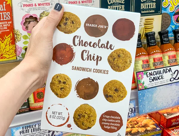 The Best Trader Joe's Items for Toddler Moms: Chocolate Chip Sandwich Cookies