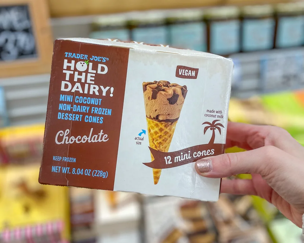 Trader Joe's oat milk ice cream – one of their many awesome dairy-free products!