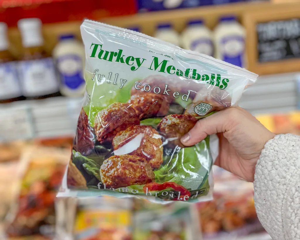 Trader Joe's turkey meatballs – one of their many awesome dairy-free products!