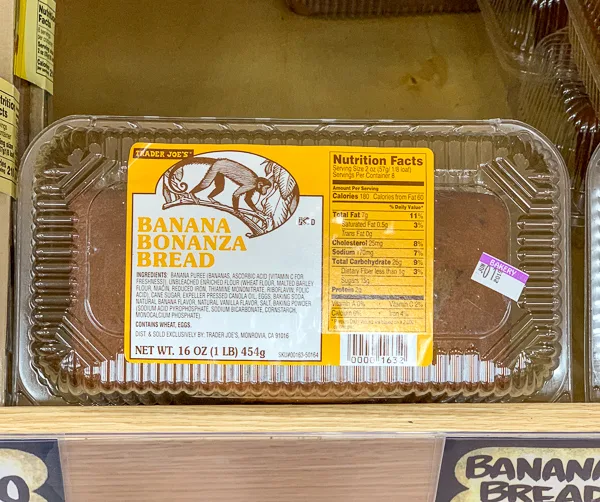 Trader Joe's Banana Bonanza Bread