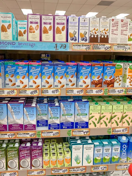 Trader Joe's Dairy Free Milk Substitutes