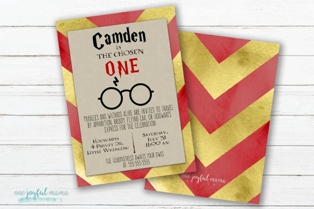 Harry Potter Birthday Invitations | Harry Potter Birthday Party Ideas