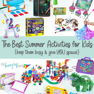 compilation of toys and activities with text 